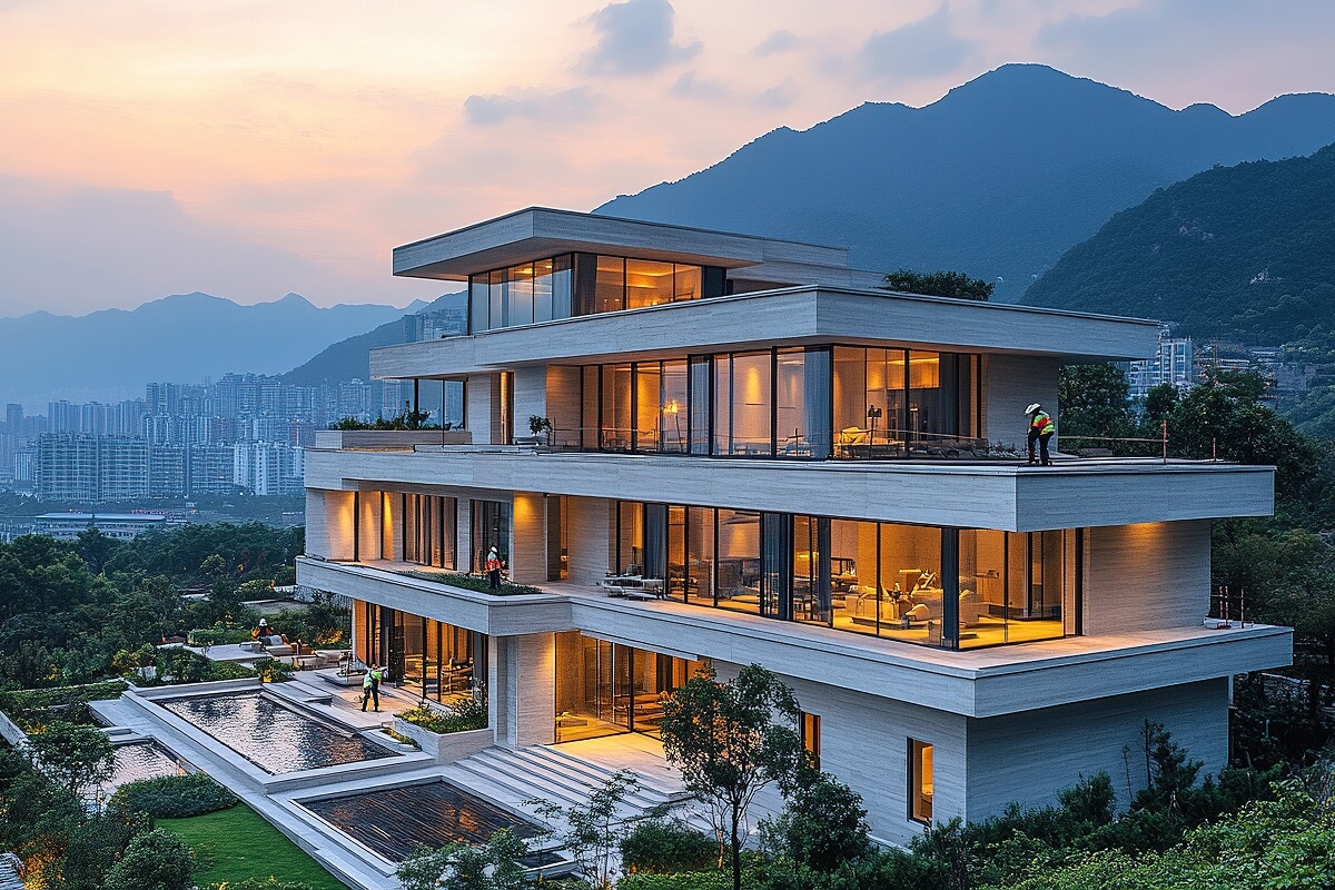 Modern villa with pool
