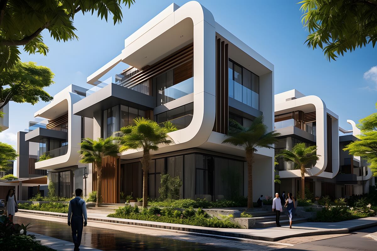 Modern villa with pool